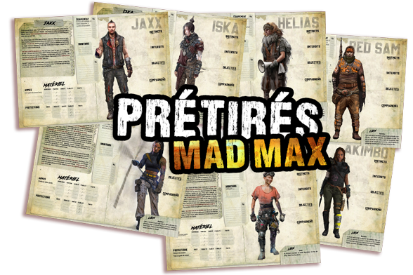 fiche personnage mad max jdr
